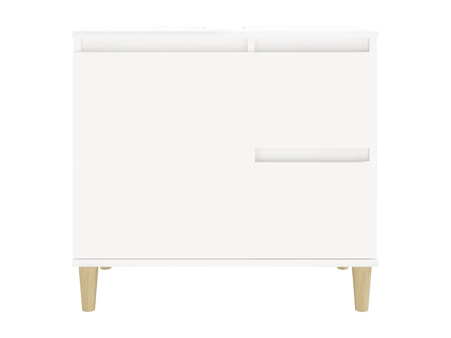 Armoire de salle de bain blanc 65x33x60 cm bois d'ingénierie