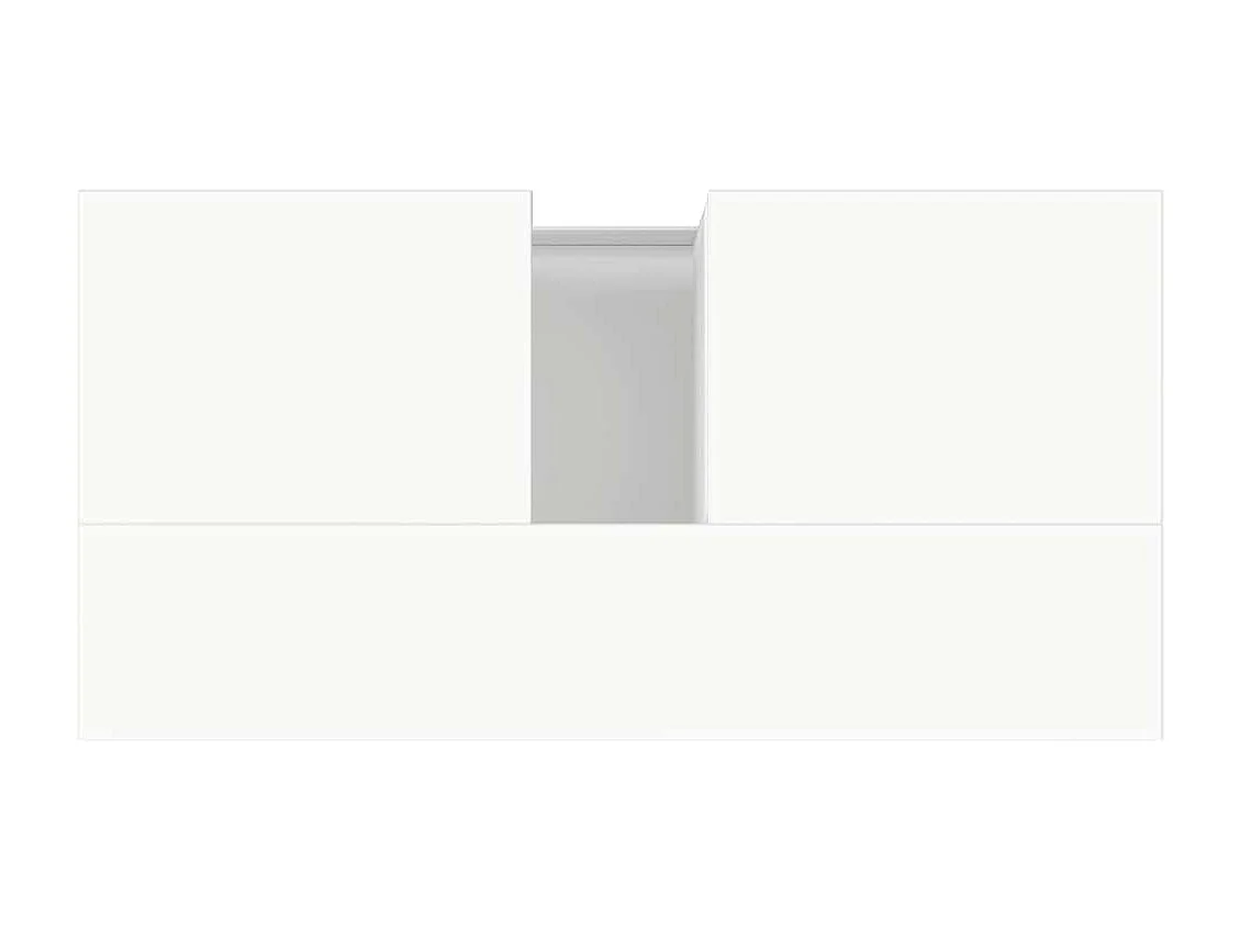 Armoire de salle de bain blanc 65x33x60 cm bois d'ingénierie