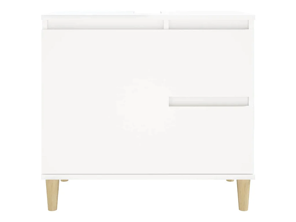 Armoire de salle de bain blanc 65x33x60 cm bois d'ingénierie
