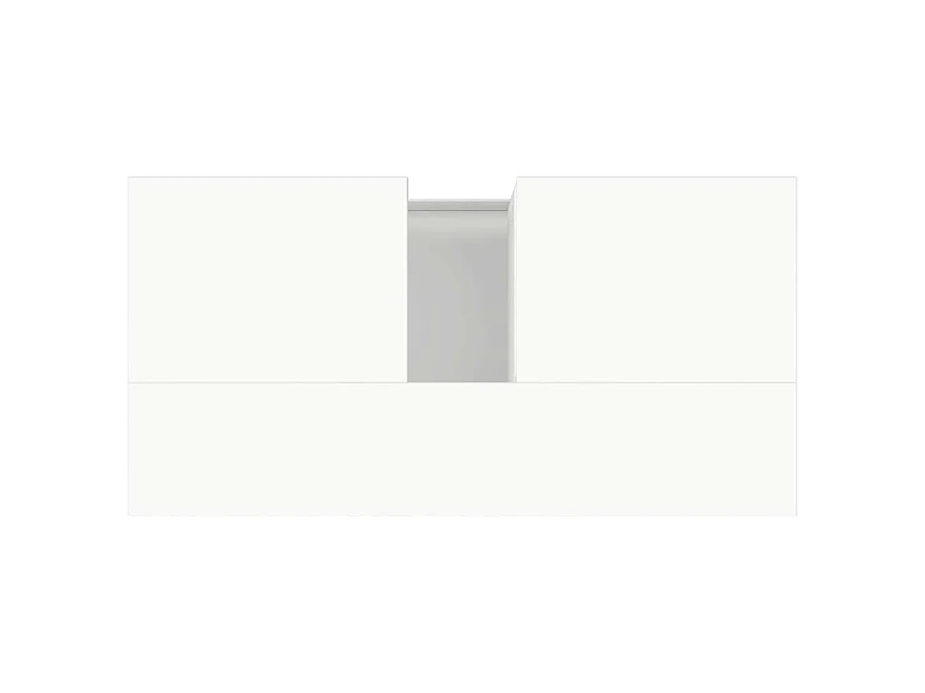 Armoire de salle de bain blanc 65x33x60 cm bois d'ingénierie