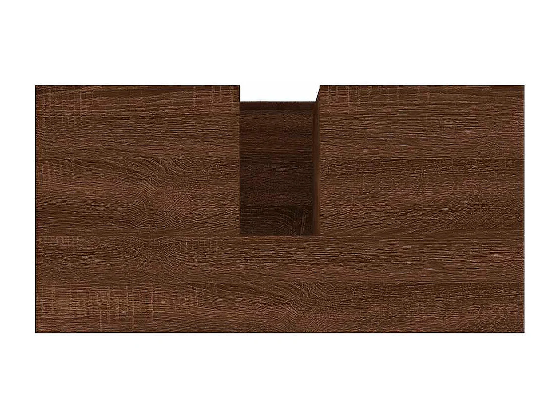 Armoire de bain chêne marron 65x33x60 cm bois d'ingénierie