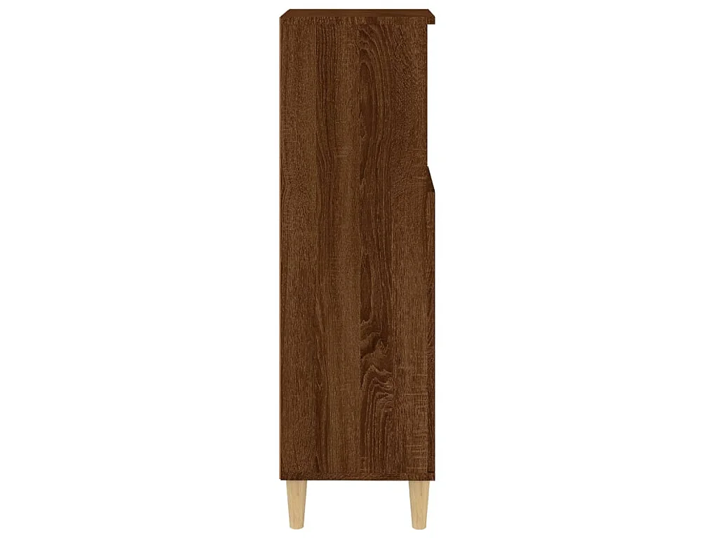 Armoire de bain chêne marron 30x30x100 cm bois d'ingénierie