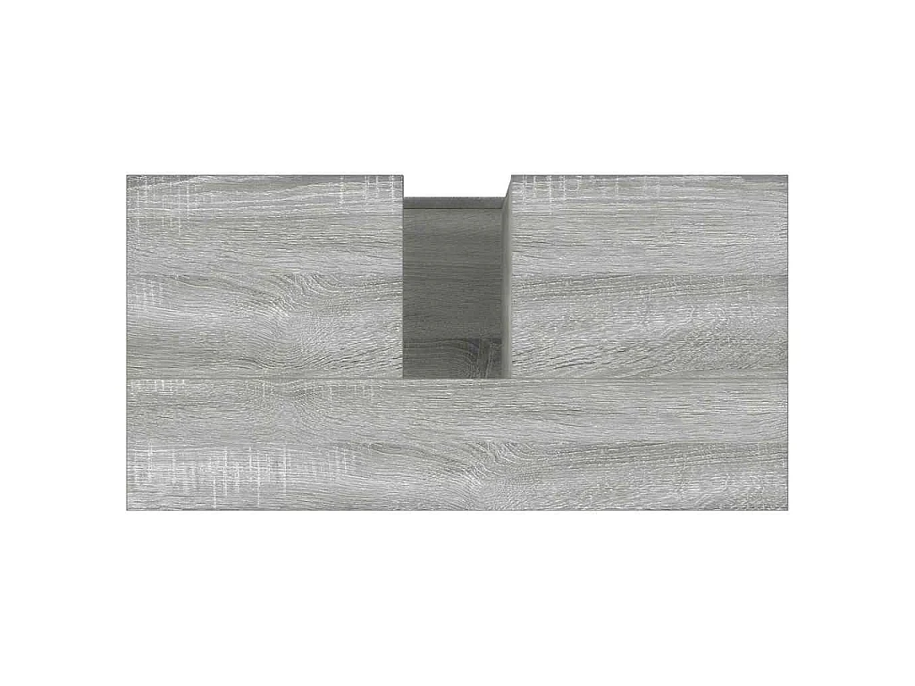 Badschrank Grau Sonoma 65x33x60 cm Holzwerkstoff