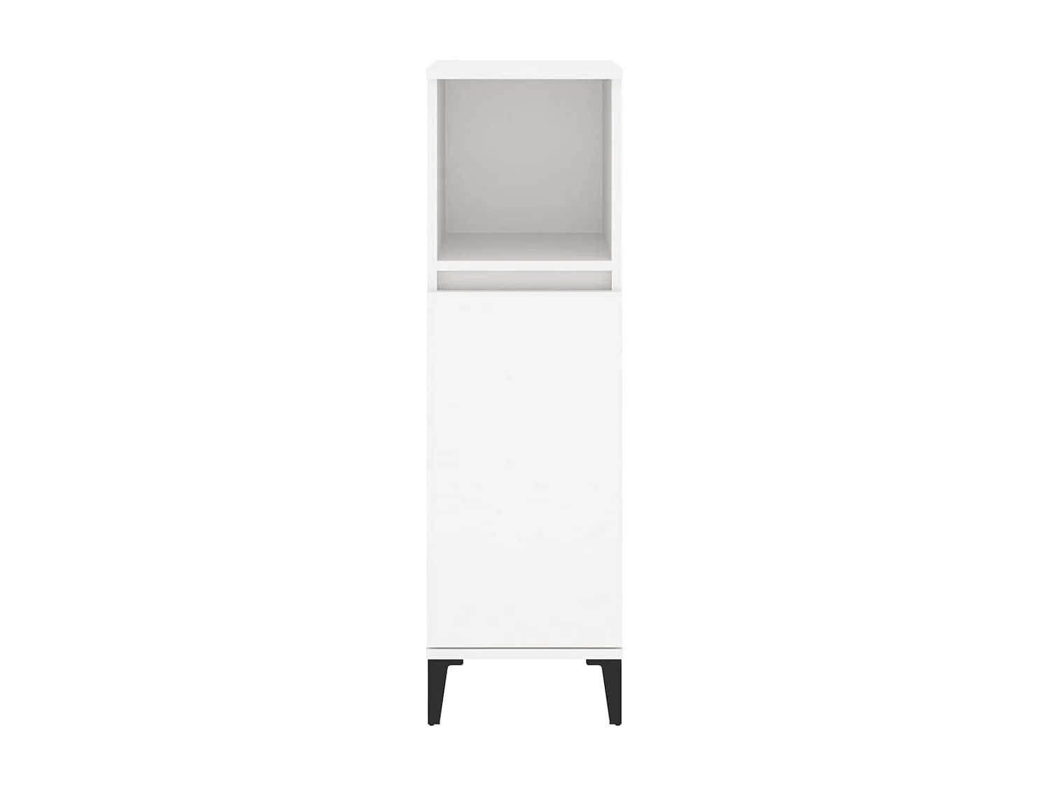 Armario de baño madera contrachapada blanco 30x30x100 cm