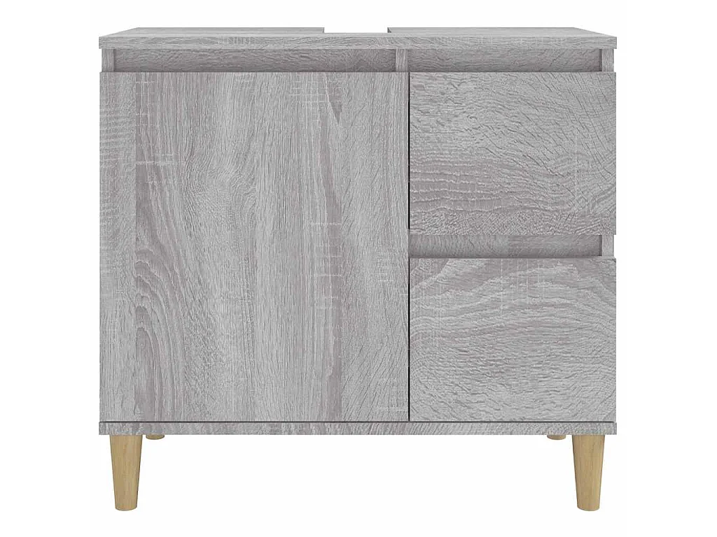 Armoire de bain sonoma gris 65x33x60 cm bois d'ingénierie