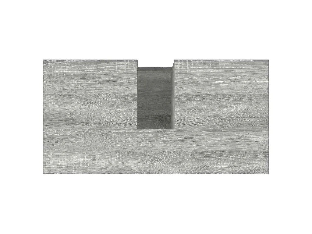 Badschrank Grau Sonoma 65x33x60 cm Holzwerkstoff