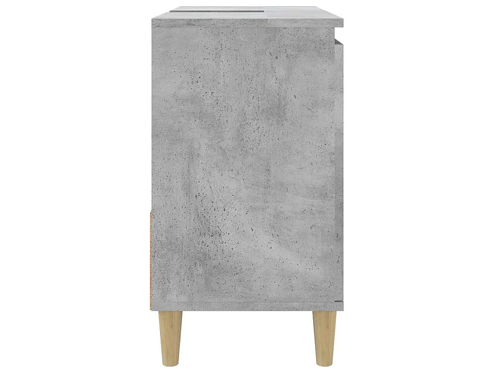 Armoire de salle de bain gris béton 65x33x60 cm