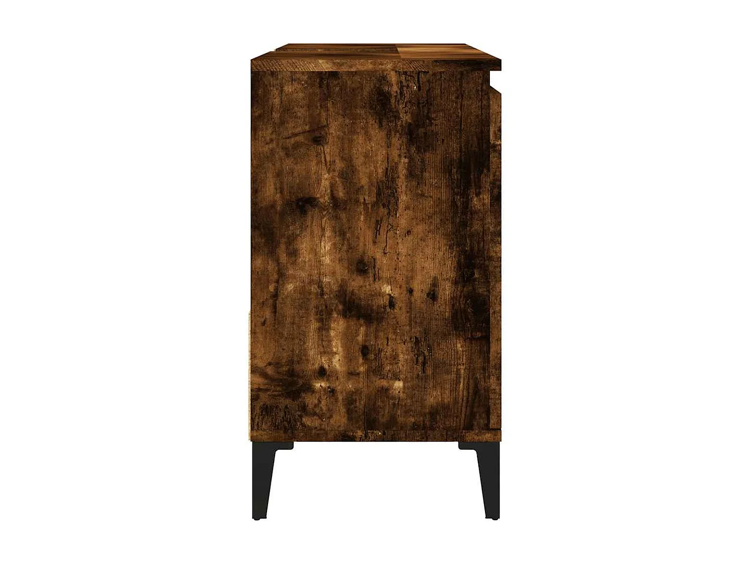 Armoire de bain chêne fumé 65x33x60 cm bois d'ingénierie