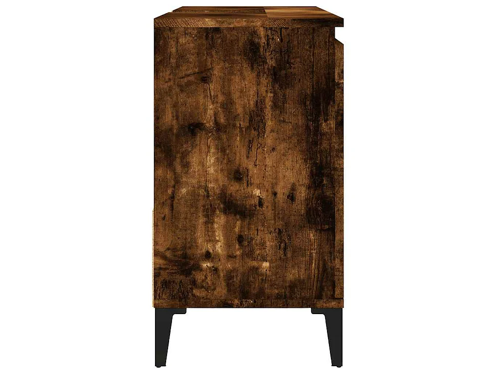 Badschrank Räuchereiche 65x33x60 cm Holzwerkstoff
