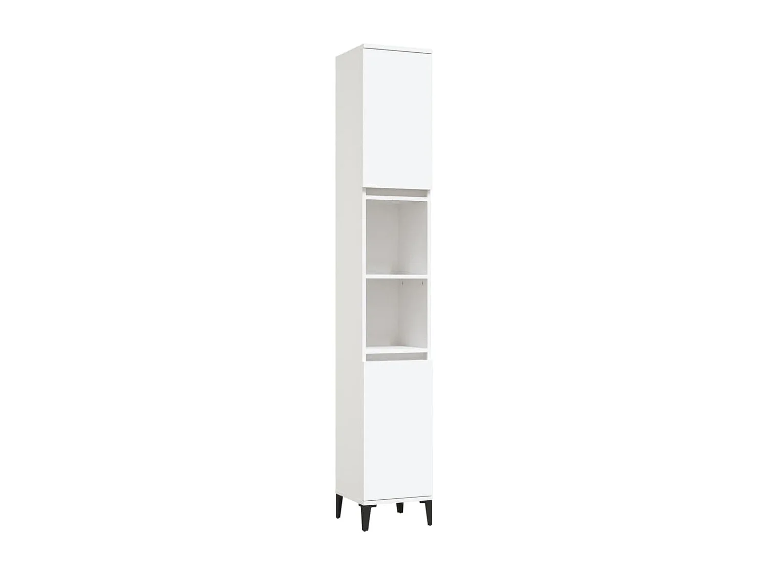 Armoire de salle de bain blanc 30x30x190 cm bois d'ingénierie