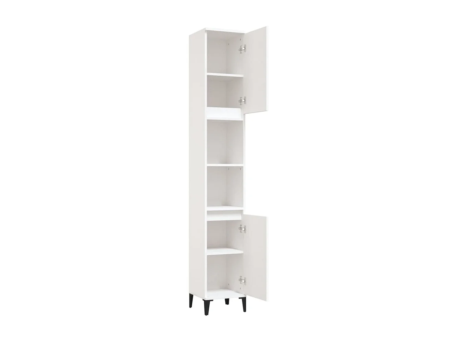 Armoire de salle de bain blanc 30x30x190 cm bois d'ingénierie