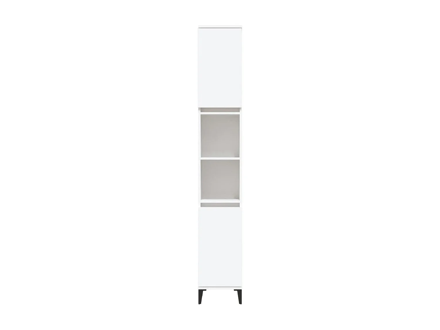 Armoire de salle de bain blanc 30x30x190 cm bois d'ingénierie