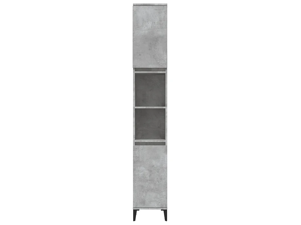 Armoire de salle de bain gris béton 30x30x190 cm