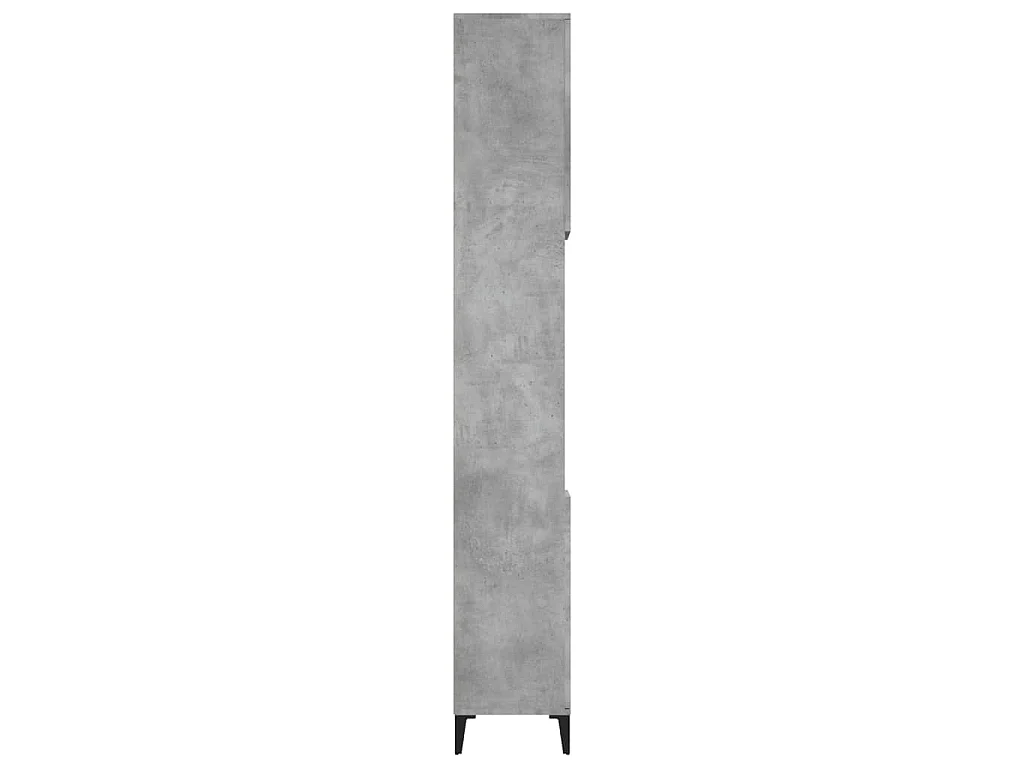 Armoire de salle de bain gris béton 30x30x190 cm