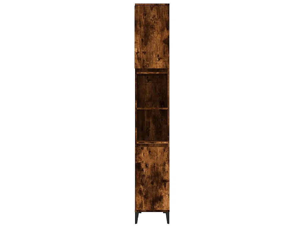 Badschrank Räuchereiche 30x30x190 cm Holzwerkstoff