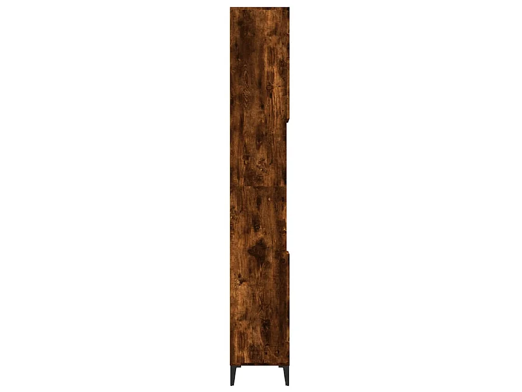 Badschrank Räuchereiche 30x30x190 cm Holzwerkstoff
