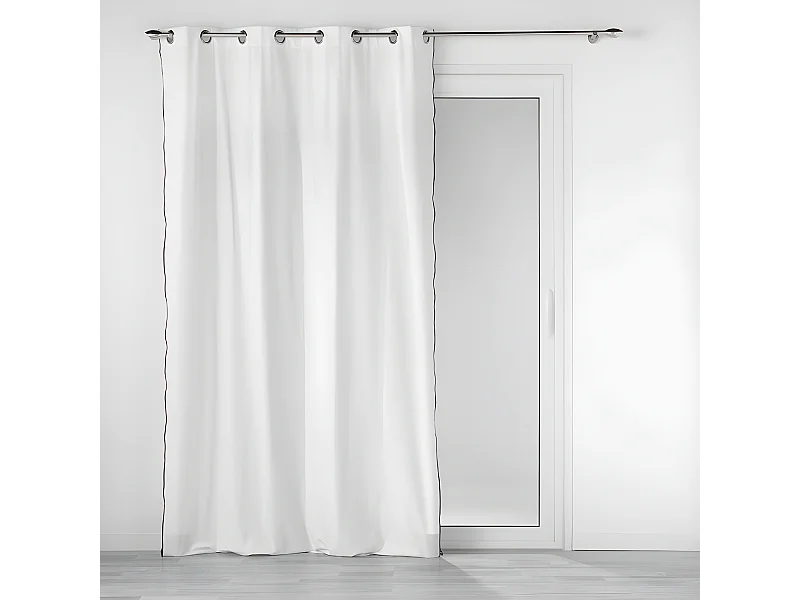 Rideau à Œillets "Mistraline" 140x240cm Blanc