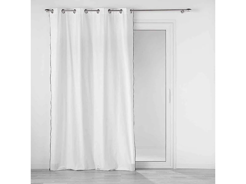 Rideau à Œillets "Mistraline" 140x240cm Blanc