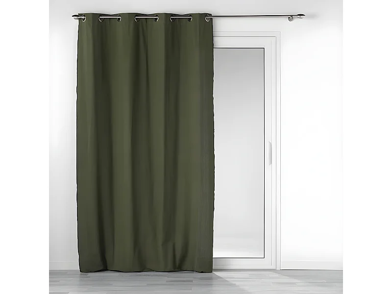Rideau à Œillets "Mistraline" 140x240cm Kaki