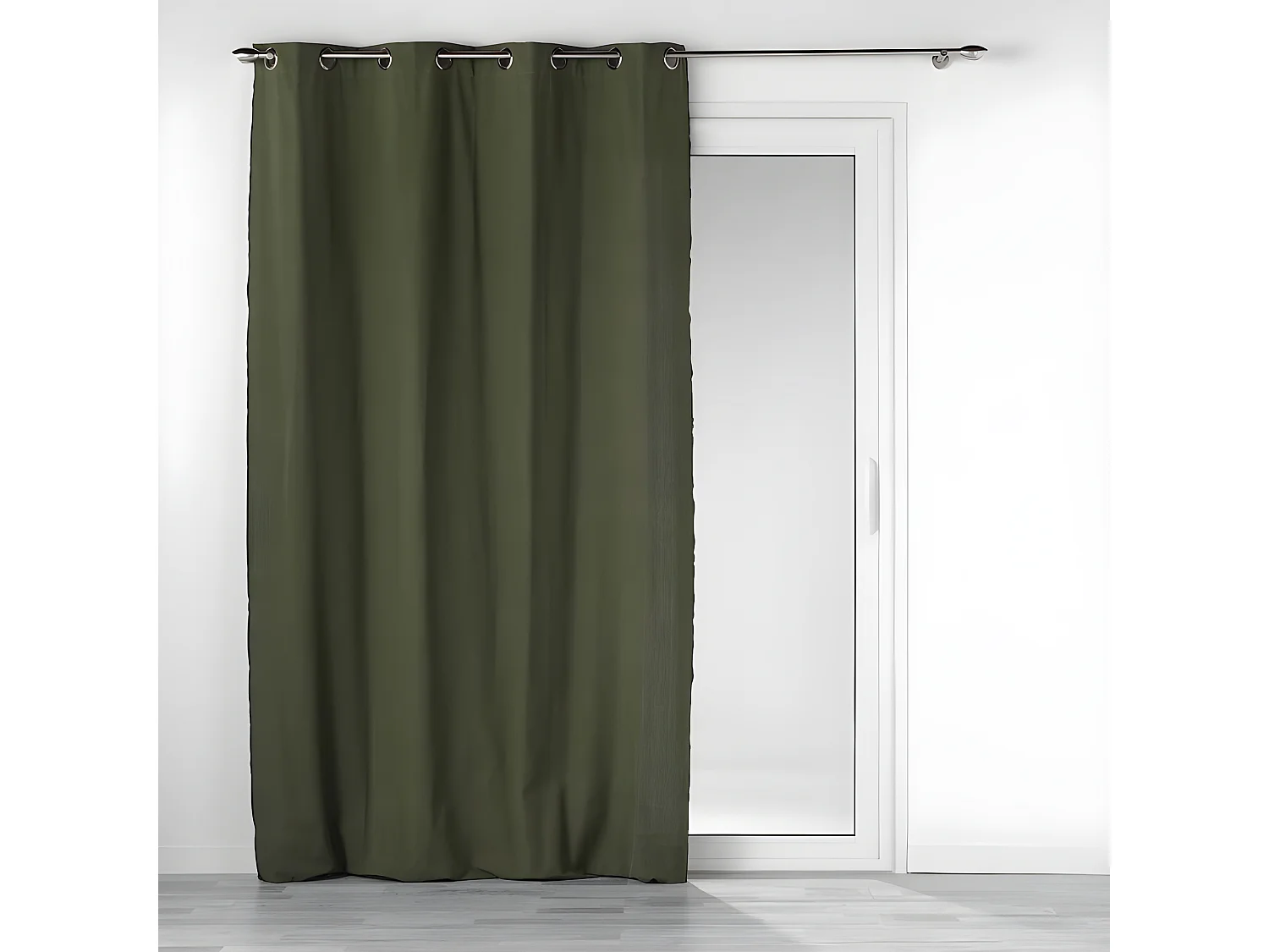 Rideau à Œillets "Mistraline" 140x240cm Kaki