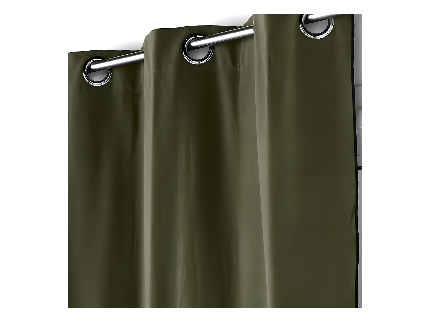Rideau à Œillets "Mistraline" 140x240cm Kaki