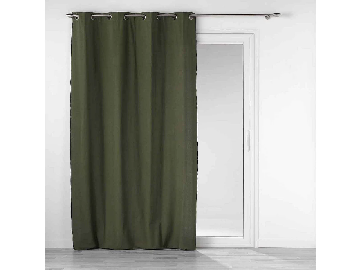 Rideau à Œillets "Mistraline" 140x240cm Kaki