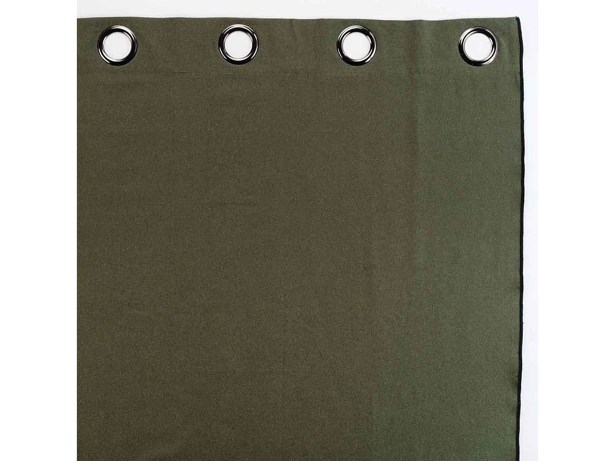 Rideau à Œillets "Mistraline" 140x240cm Kaki