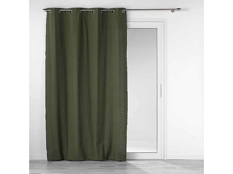 Rideau à Œillets "Mistraline" 140x240cm Kaki