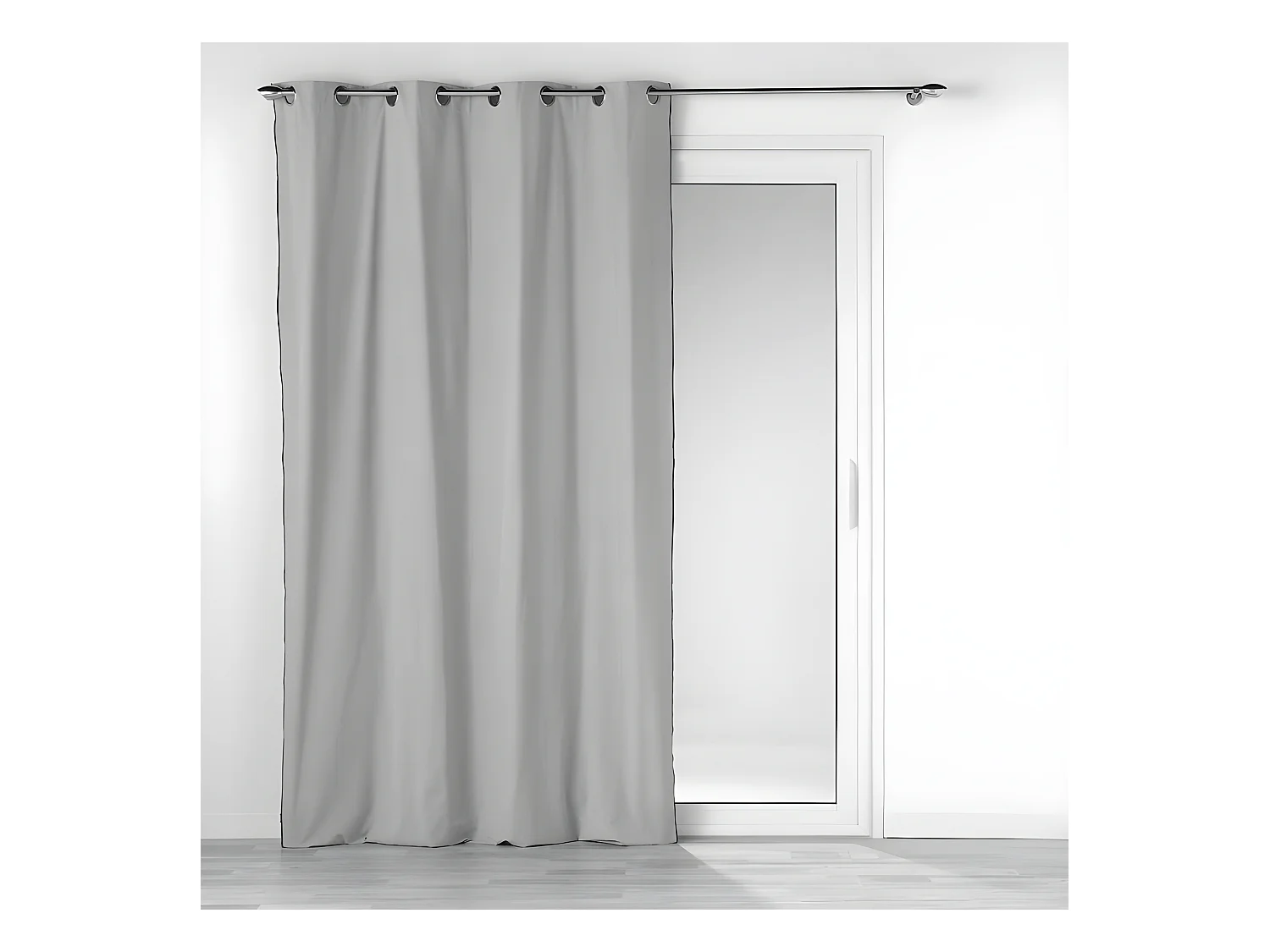 Rideau à Œillets "Mistraline" 140x240cm Gris Chiné