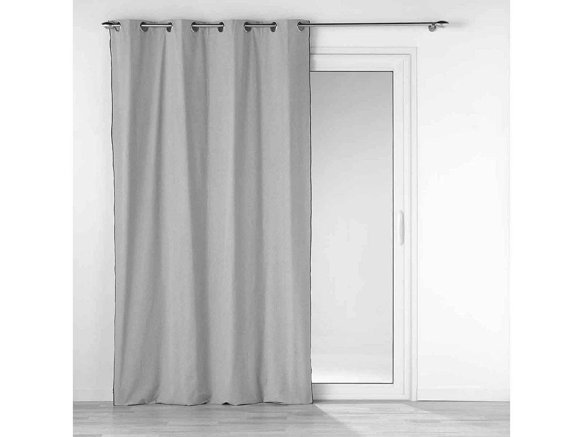 Rideau à Œillets "Mistraline" 140x240cm Gris Chiné