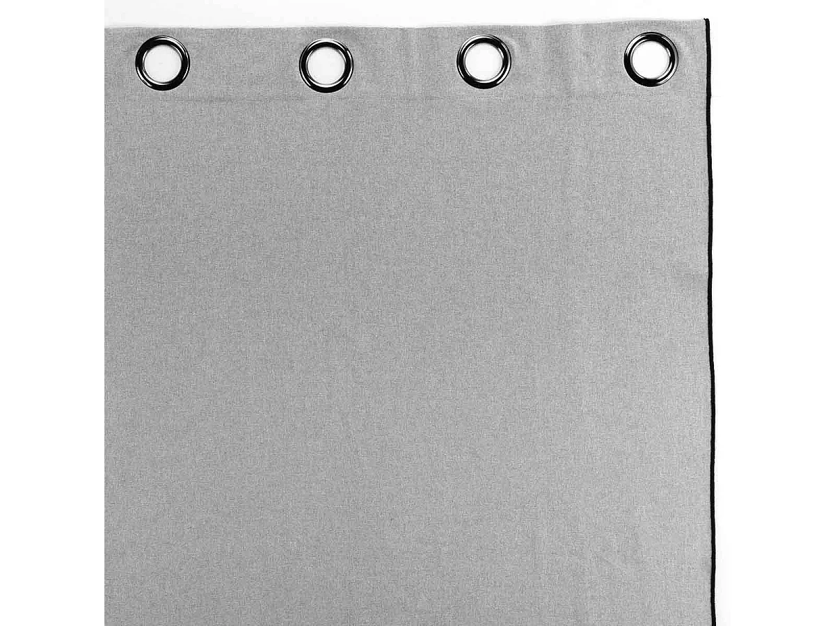 Rideau à Œillets "Mistraline" 140x240cm Gris Chiné