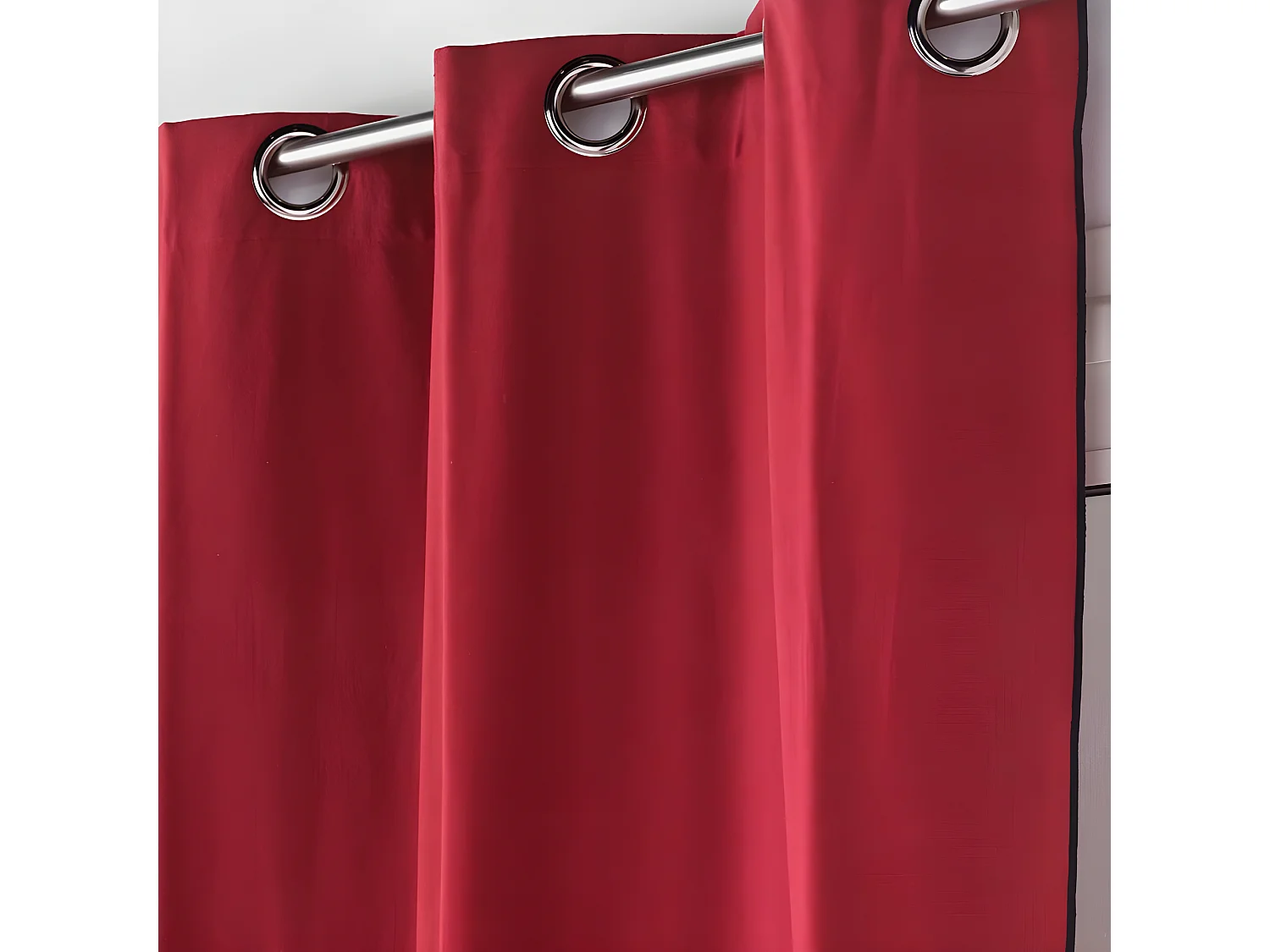 Rideau à Œillets "Mistraline" 140x240cm Bordeaux