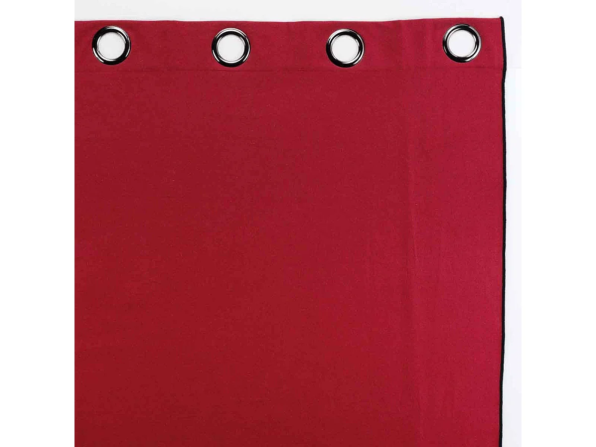 Rideau à Œillets "Mistraline" 140x240cm Bordeaux