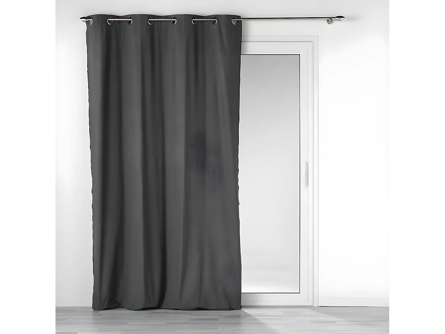 Rideau à Œillets "Mistraline" 140x240cm Anthracite