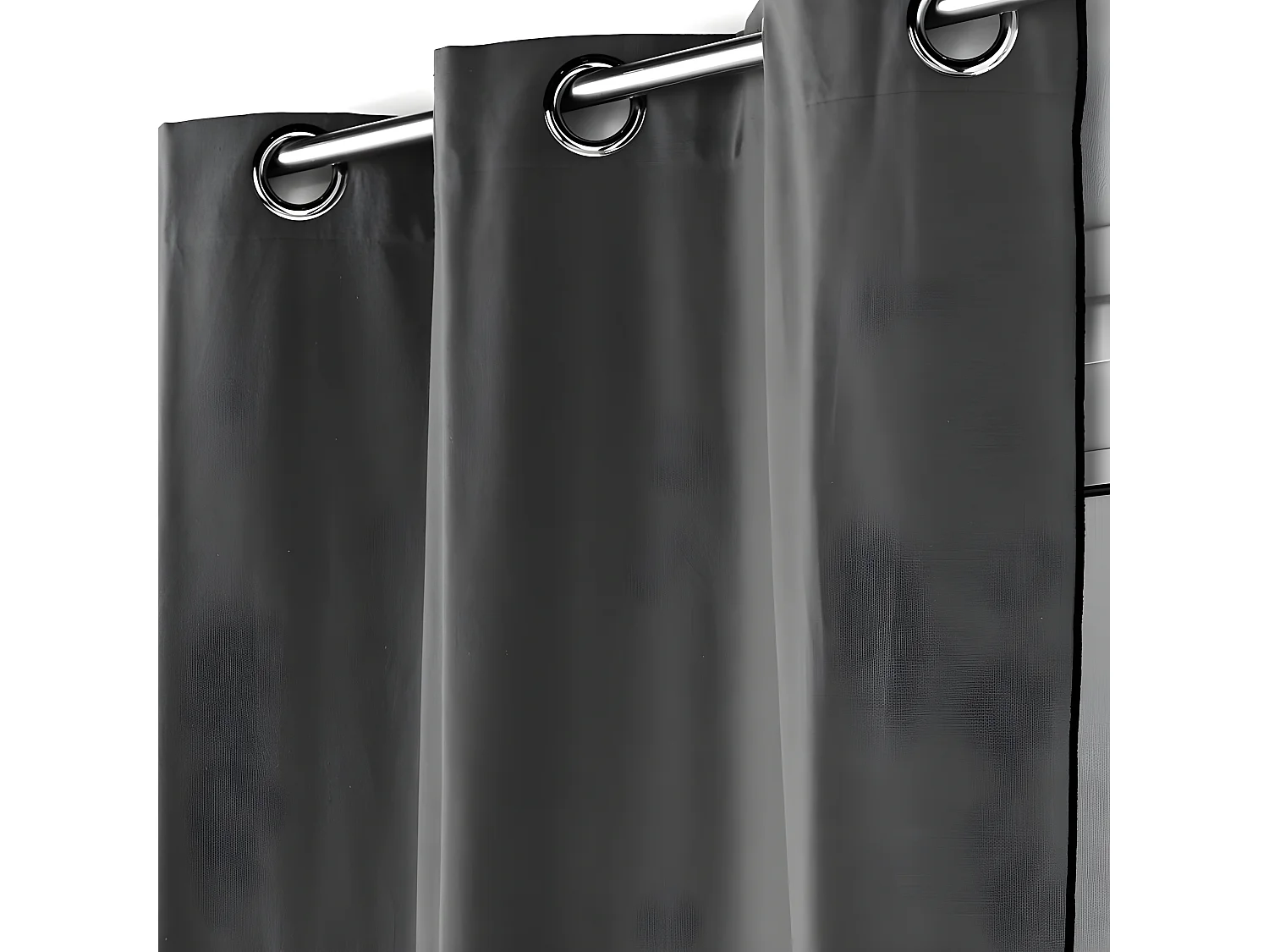 Rideau à Œillets "Mistraline" 140x240cm Anthracite