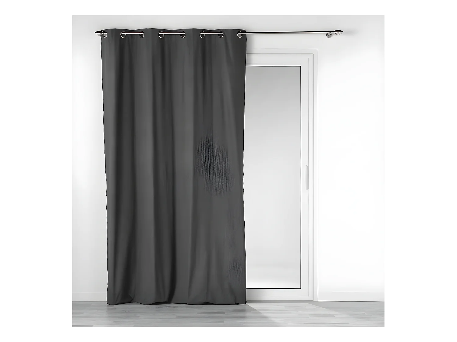 Rideau à Œillets "Mistraline" 140x240cm Anthracite