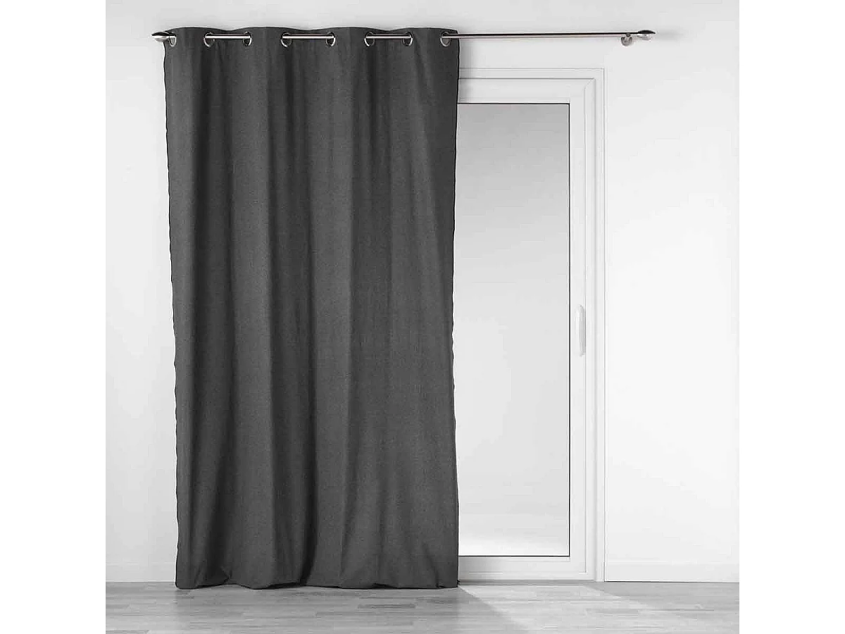 Rideau à Œillets "Mistraline" 140x240cm Anthracite