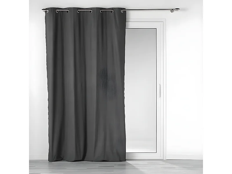 Rideau à Œillets "Mistraline" 140x240cm Anthracite