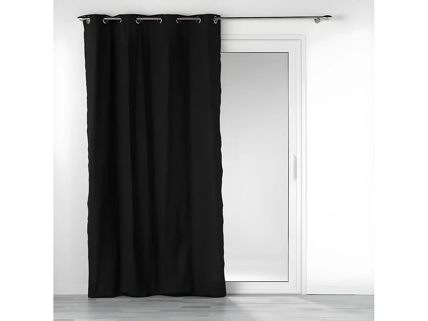 Rideau à Œillets "Mistraline" 140x240cm Noir