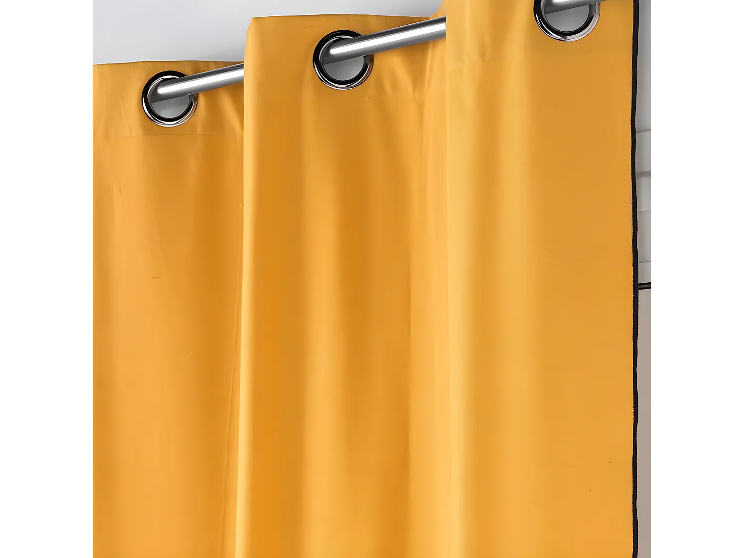 Rideau à Œillets "Mistraline" 140x240cm Moutarde