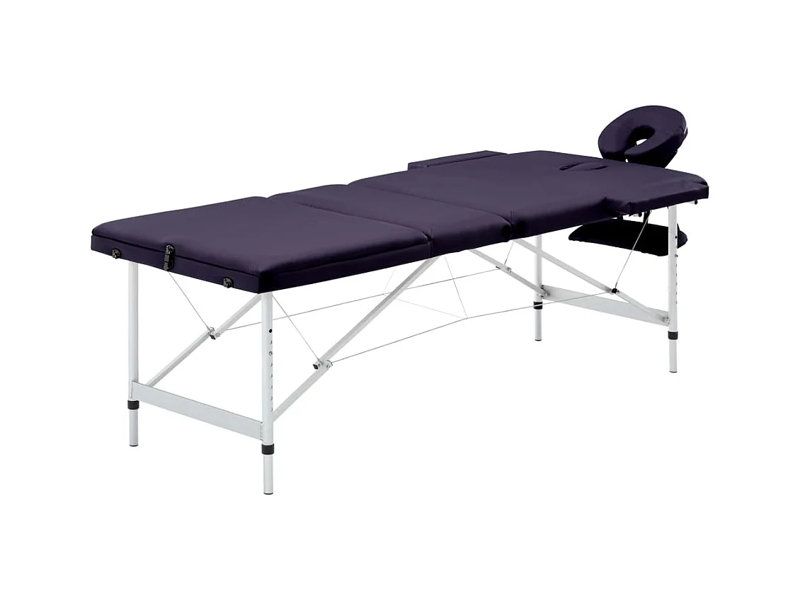 Table de massage pliable argenté 191 x 70 x 59 cm 02_0001828