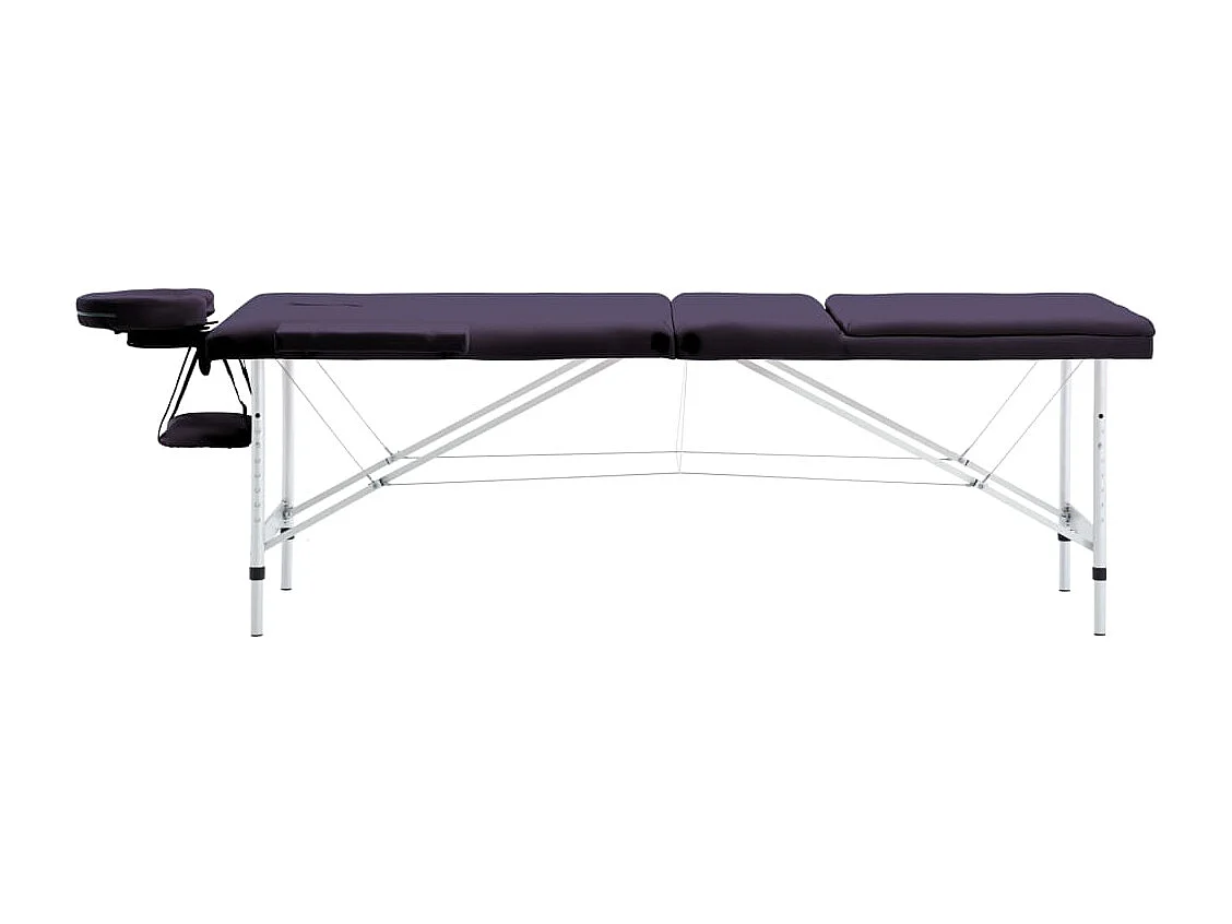 Table de massage pliable argenté 191 x 70 x 59 cm 02_0001828