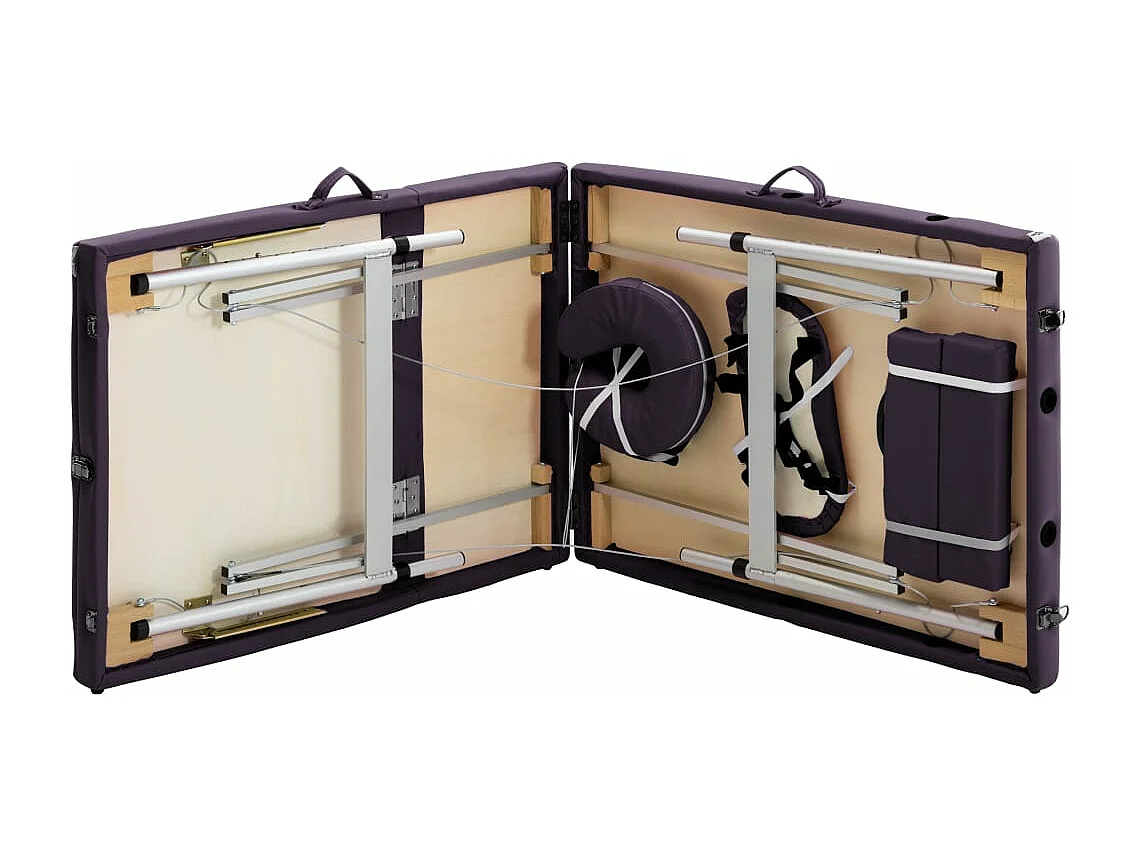 Table de massage pliable argenté 191 x 70 x 59 cm 02_0001828