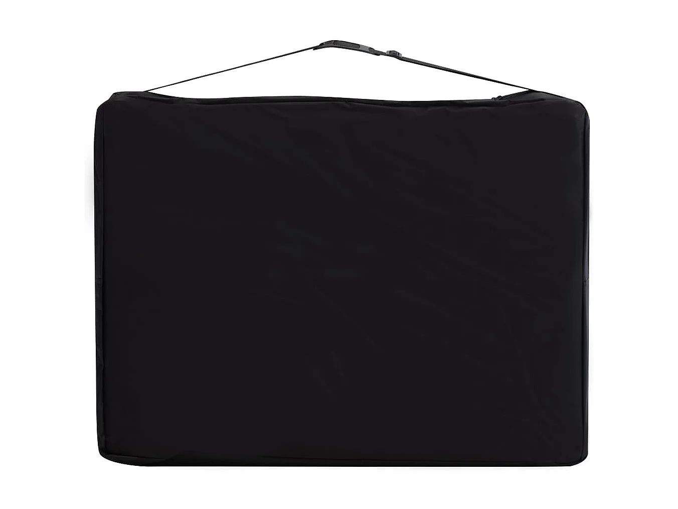 Table de massage pliable 2 zones Inox noir et beige