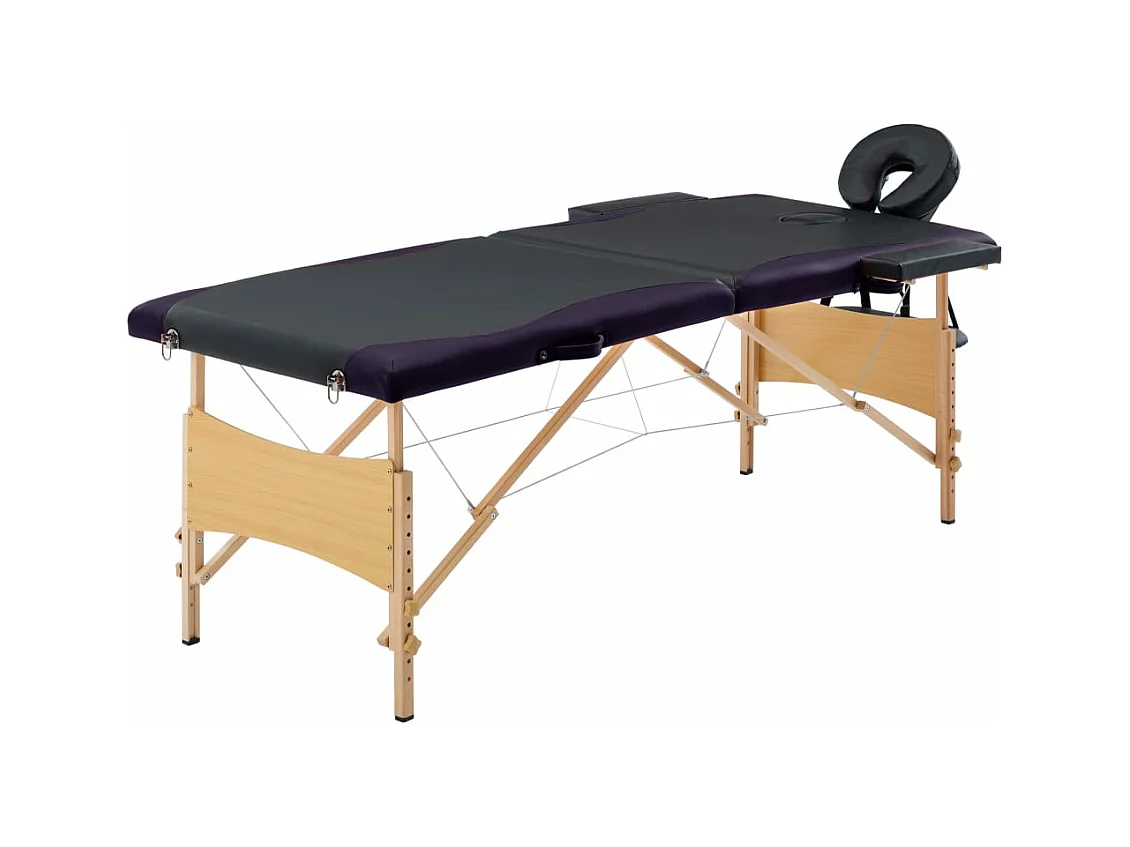 Table de massage pliable bois marron 191 x 70 x 59 cm 02_0001813