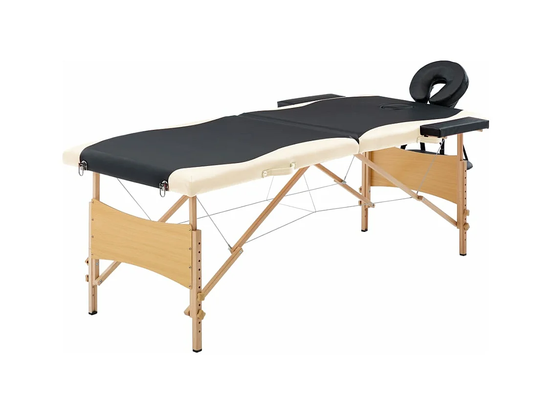 Table de massage pliable bois beige 191 x 70 x 59 cm 02_0001814