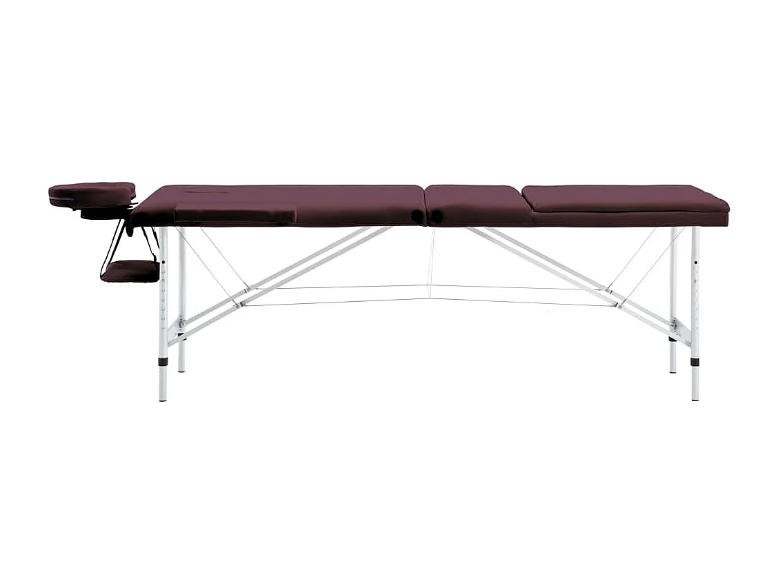 Table de massage pliable aluminium 191 x 70 x 59 cm 02_0001829