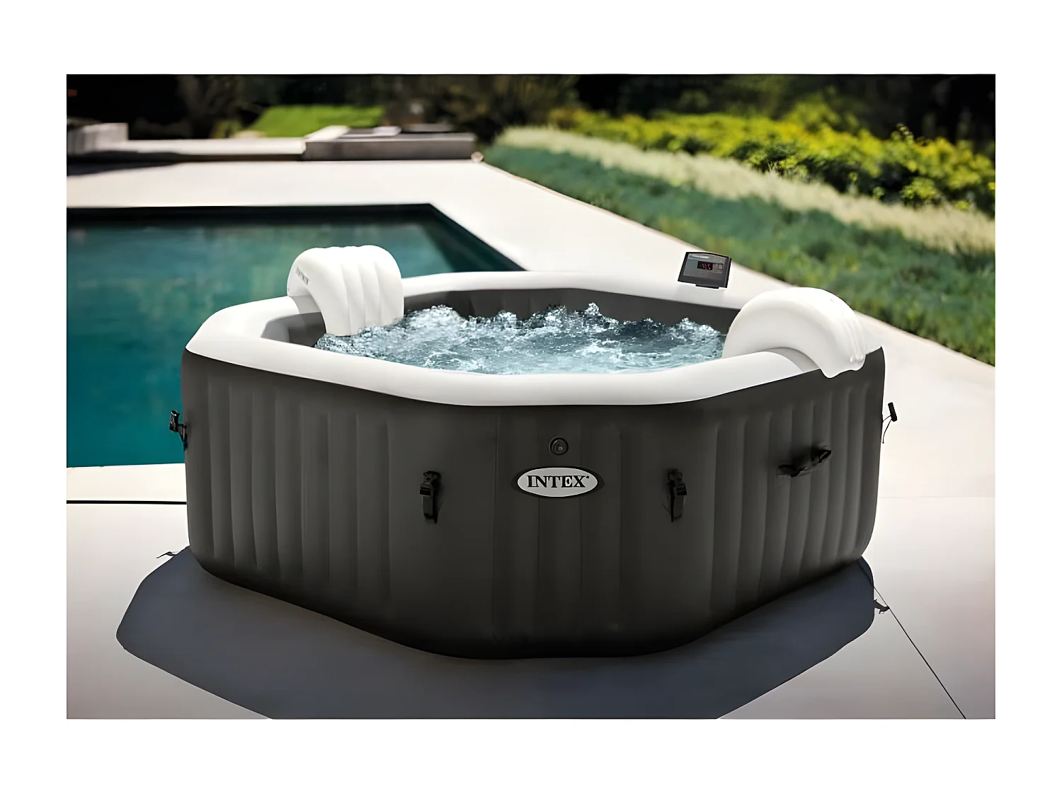 Spa hinchable Intex Jet & Bubble Deluxe 795L 4 personas Ø201x71 cm