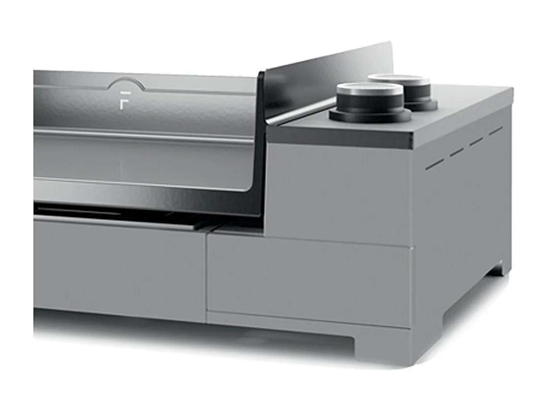 Plancha à gaz Premium 60 chassis acier noir et gris - Forge Adour