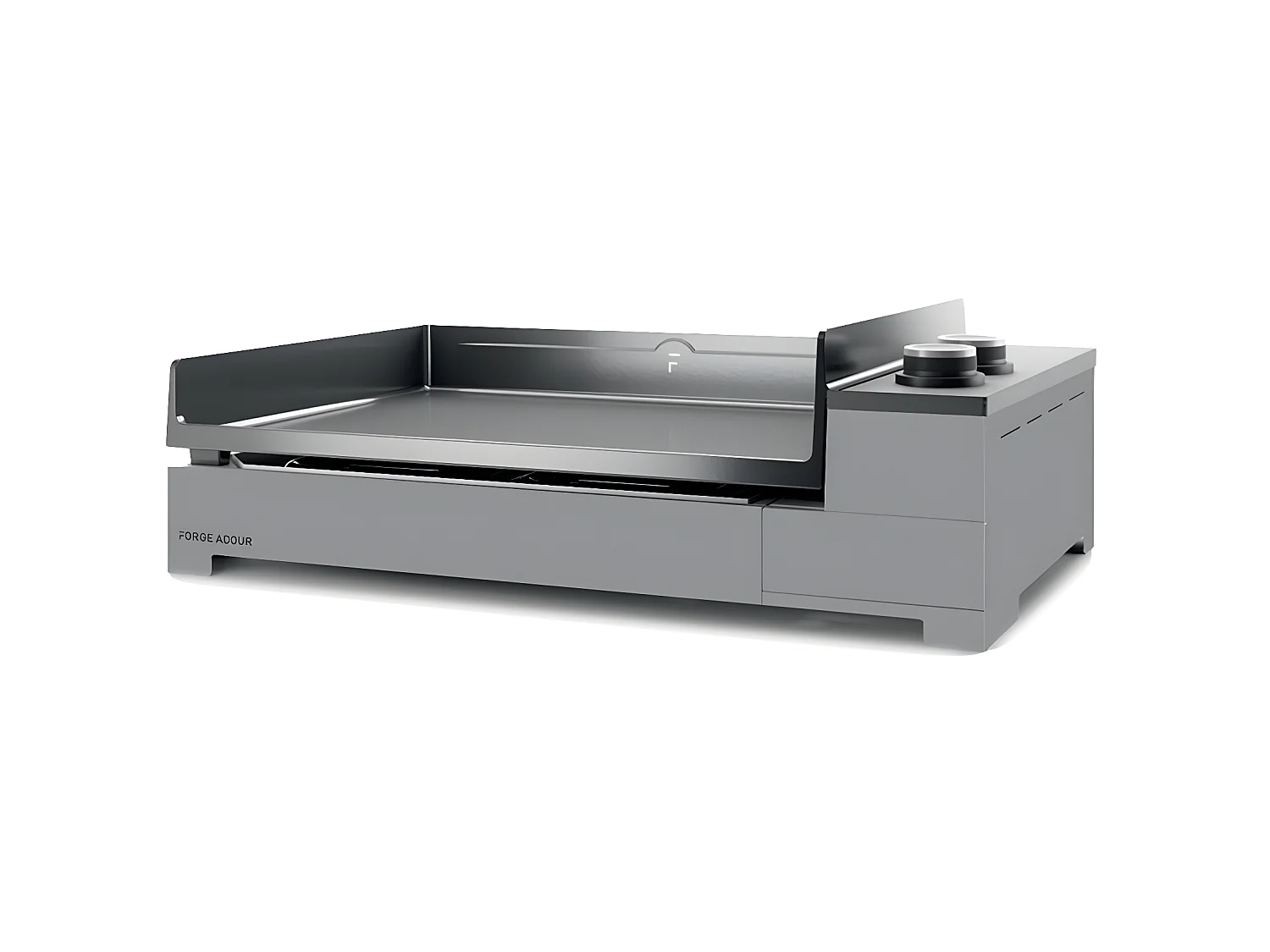 Plancha à gaz Premium 60 chassis acier noir et gris - Forge Adour